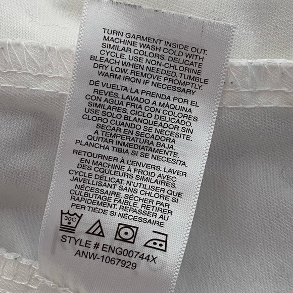 Kensie White Zip Up Utility Jacket Women’s Size Small - Picture 15 of 15